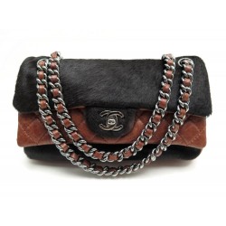 SAC CHANEL TIMELESS CUIR ET POULAIN 