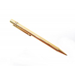 STYLO A BILLE MUST DE CARTIER TRINITY EN PLAQUE OR DORE GOLDEN BALL PEN 320€