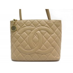 SAC CHANEL MEDAILLON BEIGE 