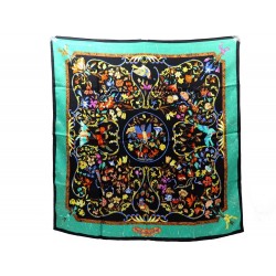 NEUF FOULARD HERMES PIERRES D'ORIENT ET D'OCCIDENT CARRE 90 SOIE SILK SCARF 370€