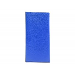 ETUI LUNETTE HERMES CUIR BLEU 