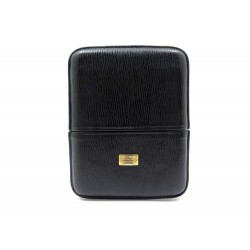 ETUI A CIGARILLOS ST DUPONT EN CUIR GRAINE NOIR BLACK LEATHER CASE 155€