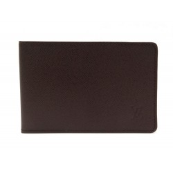 PORTE PHOTOS LOUIS VUITTON EN CUIR TAIGA MARRON PORTE CARTE LEATHER CARD HOLDER