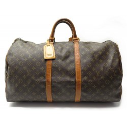 VINTAGE SAC VOYAGE A MAIN LOUIS VUITTON KEEPALL 55 TOILE MONOGRAM M41424 1140€