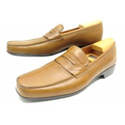 CHAUSSURES JM WESTON 625 MOCASSINS 10D 44 CUIR CAMEL + EMBAUCHOIRS LOAFERS 580€