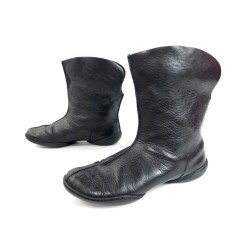 CHAUSSURES TRIPPEN BOTTINES FEMME 38 EN CUIR NOIR BLACK LEATHER BOOTS SHOES 210€