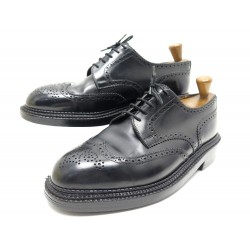 CHAUSSURES JM WESTON 589 DERBY TRIPLE SEMELLES 8.5 42.5 EN CUIR NOIR SHOES 1100€