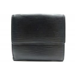 PORTEFEUILLE LOUIS VUITTON ELISE EN CUIR EPI NOIR BLACK LEATHER WALLET 520€