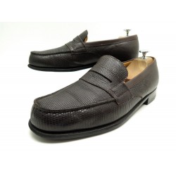  CHAUSSURES JM WESTON 180 CUIR LEZARD CUIR MARRON 