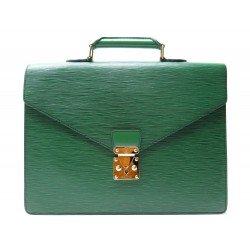 SACOCHE LOUIS VUITTON ROBUSTO 2 SOUFFLET CUIR EPI VERT 