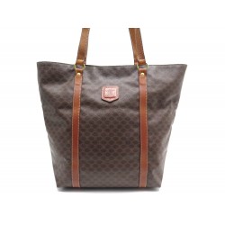 SAC A MAIN CELINE CABAS SHOPPING TOILE MONOGRAMMEE MARRON CANVAS HAND BAG 790€