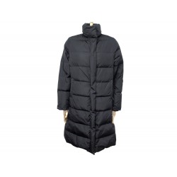 MANTEAU BURBERRY DOUDOUNE LONGUE T 36 S EN NYLON NOIR MATELASSE COAT 1290€