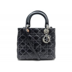 SAC CHRISTIAN DIOR LADY CUIR NOIR 