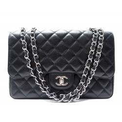 NEUF SAC A MAIN CHANEL GRAND TIMELESS BANDOULIERE CUIR CAVIAR JUMBO BAG 5700€