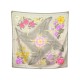 FOULARD HERMES FLEURS DE L OPERA SOIE TAUPE 