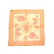 NEUF GAVROCHE HERMES EX LIBRIS EN MOUSSELINE DE SOIE ORANGE + BOITE SCARF 170€