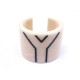 BRACELET YVES SAINT LAURENT MANCHETTE TAILLE 17 PLASTIQUE BEIGE BANGLE