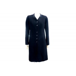 MANTEAU LONG CINTRE LOUIS VUITTON 36 FEMME EN CACHEMIRE NOIR CASHMERE COAT 1800€