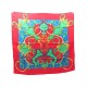 FOULARD HERMES L'INSTRUCTION DU ROY ORIGNY CARRE 90 SOIE ROUGE SILK SCARF 370€