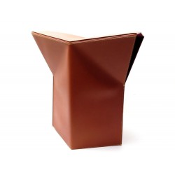 NEUF TABOURET LOUIS VUITTON PAR ATELIER OI M99464 CUIR CARAMEL NEW STOOL 3500€