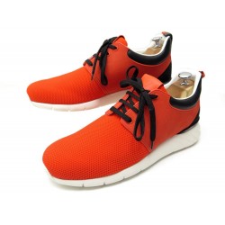 NEUF CHAUSSURES LOUIS VUITTON FASTLANE BASKET 7 41 ORANGE SNEAKERS 560 