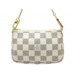 SAC TROUSSE LOUIS VUITTON MINI POCHETTE ACCESSOIRES N58010 TOILE DAMIER AZUR