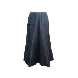 NEUF JUPE LONGUE CHANEL P12673 42 L BLEU MARINE NEW LONG SKIRT NAVY BLUE 2200€