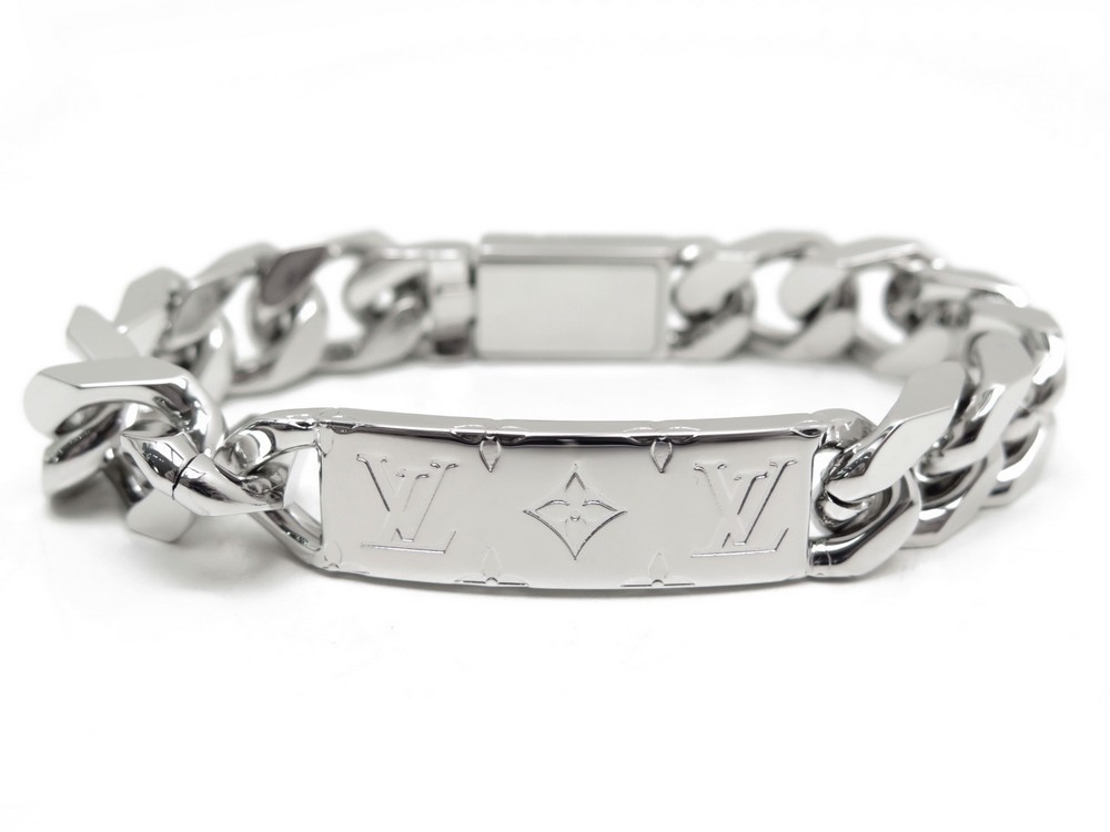 Louis Vuitton Monogram Chain Bracelet Silver