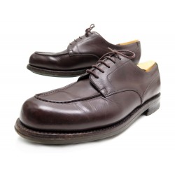 CHAUSSURES JM WESTON DERBY GOLF 641 9.5B 43.5 EN CUIR MARRON + EMBAUCHOIRS 795€