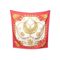 FOULARD HERMES CAVALIER D'OR SOIE 