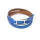 NEUF BRACELET HERMES HAPI TRIPLE TOUR 