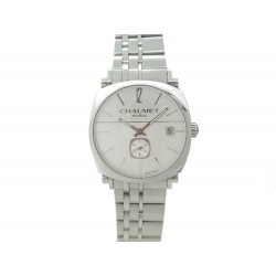 MONTRE CHAUMET DANDY 1227 AUTOMATIQUE 35 MM EN ACIER PALLADIE SILVER WATCH 5050€