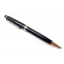 STYLO BILLE MONTBLANC MEISTERSTUCK CLASSIQUE DORE 10883 EN RESINE NOIR PEN 360€