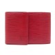 PORTE CHEQUIER LOUIS VUITTON EN CUIR EPI ROUGE LEATHER CHECK HOLDER 300 