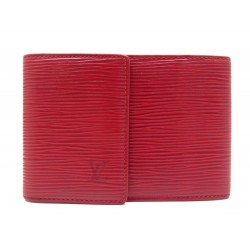 PORTE CHEQUIER LOUIS VUITTON EN CUIR EPI ROUGE RED LEATHER CHECK HOLDER 300€