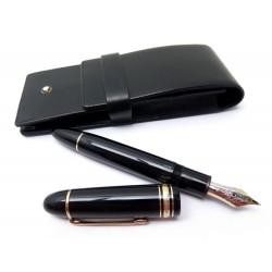 STYLO PLUME MONTBLANC MEISTERSTUCK 149 RESINE + ETUI CUIR 