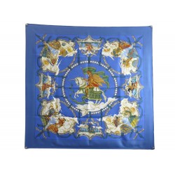 FOULARD HERMES CAVALIERS DES NUAGES SOIE 