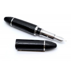 STYLO PLUME LOUIS VUITTON CARGO EN CUIR ALLIGATOR NOIR + CARTOUCHES FOUNTAIN PEN