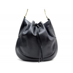 SAC A MAIN SALVATORE FERRAGAMO DH-21 1273 CUIR NOIR BLACK LEATHER HAND BAG 1050€