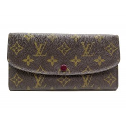 PORTEFEUILLE LOUIS VUITTON EMILIE FUSHIA EN TOILE MONOGRAM M60697 WALLET 335€