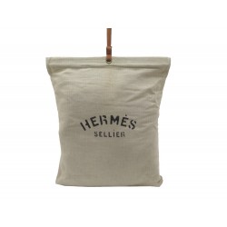 SAC A MAIN HERMES SELLIER ALINE XL EN TOILE CHEVRON BEIGE CANVAS HAND BAG 830€