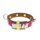 NEUF BRACELET HERMES MINI DOG MIX 16 CM T2 EN CUIR SWIFT ROSE EXTREME NEW 525€