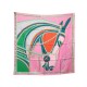 NEUF FOULARD HERMES ROBE DU SOIR CARRE 90 MANLIK EN SOIE ROSE SILK SCARF 370€