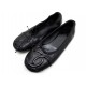 CHAUSSURES CHANEL BALLERINES CUIR NOIR 