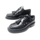 CHAUSSURES DIOR DERBY A PAMPILLES 39 EN CUIR VERNI NOIR BLACK LEATHER SHOES 690€