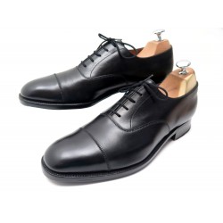 CHAUSSURES JM WESTON 300 RICHELIEU 8D 42 EN CUIR NOIR BLACK LEATHER SHOES 690€