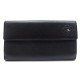 NEUF PORTEFEUILLE CHANEL CAMELIA LOGO CC CUIR GRAINE NOIR LEATHER WALLET 1100€