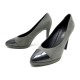 CHAUSSURES CHANEL G29571 42 ESCARPINS EN DAIM GRIS + BOITE SUEDE PUMP SHOES 800€