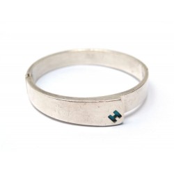 BRACELET HERMES CANDY ARGENT MASSIF TURQUOISE 