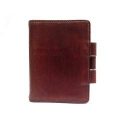 VINTAGE PORTE AGENDA HERMES COUVERTURE EN CUIR BOX MARRON DIARY COVER 435€